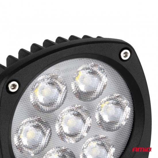 ΠΡΟΒΟΛΕΑΣ ΕΡΓΑΣΙΑΣ LED 21W 9>50V 3 ΧΡΗΣΕΩΝ ΛΕΥΚΟ ΦΩΣ 108x108x48mm AMIO - 1 Τεμ.