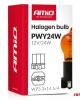 Amio - Λάμπα Αλογόνου PWY24W 12V 24W Amber (Πορτοκαλί) Βάση WP3.3x14.5-4 για Φλας  - 1 τεμ.(04410/AM)