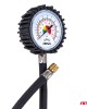 Amio - Επαγγελματικό μηχανικό μανόμετρο πίεσης ελαστικών 12 bar με εύκαμπτο σωλήνα 30cm Αναλογικό - 1 τεμ. (04468/AM)