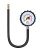 Amio - Επαγγελματικό μηχανικό μανόμετρο πίεσης ελαστικών 12 bar με εύκαμπτο σωλήνα 30cm Αναλογικό - 1 τεμ. (04468/AM)