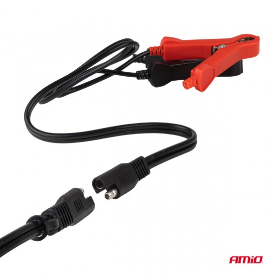 Amio - Φορτιστής Μπαταρίας Ψηφιακός PRO AGM GEL LiFePo4 (LFP) τάση λειτουργίας 6/12V ένταση ρεύματος 5A για Επιβατικά Αυτοκίνητα και Μοτοσυκλέτες - 1 τεμ. (04527/AM)