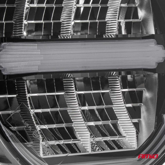 Amio - LED προβολέας εργασίας & φλας μακράς εμβέλειας στρογγυλού σχήματος με τάση λειτουργίας 9V-36V σε Λευκό & Κίτρινο χρώμα απόχρωσης 6.000K ισχύος 112W - 1 Τεμ. (04534/AM)