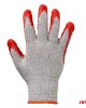 Amio - Γάντια Εργασίας Βαμβακερά με επικάλυψη λάτεξ μέγεθος No.9 γκρι/κόκκινο για Φορτηγά - 1 ζεύγος (04630/MB)