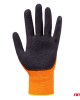 Amio - Γάντια Εργασίας με επικάλυψη αφρού λάτεξ χρώμα πορτοκαλί/μαύρο μέγεθος No.10 - 2 ζευγ. (04641/AM)