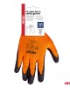 Amio - Γάντια Εργασίας με επικάλυψη αφρού λάτεξ χρώμα πορτοκαλί/μαύρο μέγεθος No.10 - 2 ζευγ. (04641/AM)