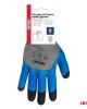 Amio - Γάντια Εργασίας με επικάλυψη αφρού λάτεξ χρώμα γκρι/γαλάζιο/μαύρο μέγεθος No.8 - 2 ζευγ. (04643/AM)