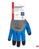 Amio - Γάντια Εργασίας με επικάλυψη αφρού λάτεξ χρώμα γκρι/γαλάζιο/μαύρο μέγεθος No.10 - 2 ζευγ. (04645/AM)
