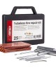 Amio - Κιτ Επισκευής Ελαστικών με κορδόνι (φυτίλι) σετ 25 τεμ. σε πλαστική κασετίνα μεταφοράς για Επιβατικά Αυτοκίνητα και Moto - 1 σετ (04692/AM)