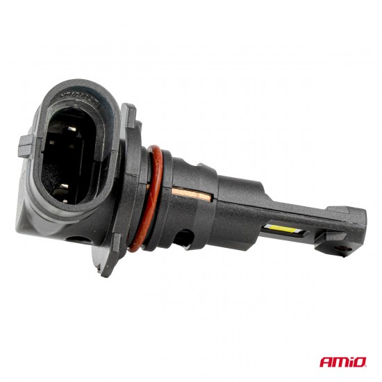 Amio - Λαμπτήρες LED F25 PRO Black Edition HB3 (9005) 68W 12-24V Full CAN Bus με Φωτεινότητα 7646lm σε Ψυχρό Λευκό 6000K για Επιβατικά Αυτοκίνητα & Φορτηγά - Σετ 2 τεμ. (04722/AM)