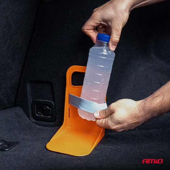 Amio - Διαχωριστικό/Σταθεροποιητής Αντικειμένων Πορτ Μπαγκάζ Αντιολισθητικό διάσταση 11,5x19x14cm χρώμα πορτοκαλί - 2 τεμ (04770/AM)