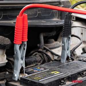 Amio - Καλώδια Φόρτισης Μπαταρίας (Ρευματοδότες) τάση λειτουργίας 12-24V ένταση ρεύματος 1200A μήκος 6m από 99,9% χαλκό για Επιβατικά Αυτοκίνητα και Φορτηγά - 1 σετ (04822/AM)