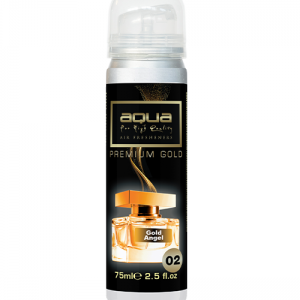 Aqua - ΑΡΩΜΑΤΙΚΟ ΑΥΤΟΚΙΝΗΤΟΥ ΣΕ ΣΠΡΕΙ (SPRAY) ΜΕ ΑΡΩΜΑ GOLD ANGEL PREMIUM GOLD SERIES 75ml AQUA - 1 TEM. (10-779/AQ)