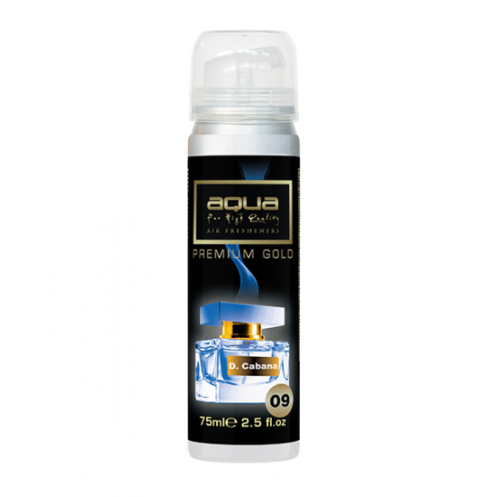 AMC-10-803/AQ - ΑΡΩΜΑΤΙΚΟ ΑΥΤΟΚΙΝΗΤΟΥ ΣΕ ΣΠΡΕΙ (SPRAY) ΜΕ ΑΡΩΜΑ D.CABANA PREMIUM GOLD SERIES 75ml AQUA - 1 TEM. ΑΡΩΜΑΤΙΚΟ ΑΥΤΟΚΙΝΗΤΟΥ ΣΕ ΣΠΡΕΙ (SPRAY) ΜΕ ΑΡΩΜΑ D.CABANA PREMIUM GOLD SERIES 75ml AQUA - 1 TEM.