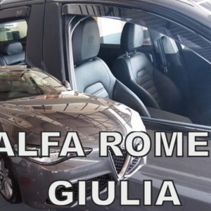ΑΝΕΜΟΘΡΑΥΣΤΕΣ ΓΙΑ ALFA ROMEO GIULIA 4D 2016+ ΣΕΤ ΑΥΤΟΚΙΝΗΤΟΥ ΑΠΟ ΕΥΚΑΜΠΤΟ ΦΙΜΕ ΠΛΑΣΤΙΚΟ HEKO - 4 ΤΕΜ.