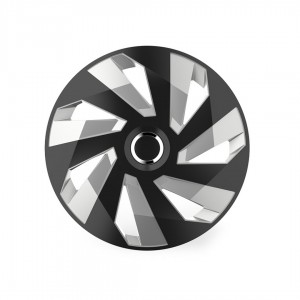 Amio - ΤΑΣΙ 14 INCH INCH HUBCAP VECTOR RC SILVER BLACK - 1 ΤΕΜ. (10498/AM)