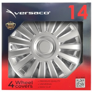 ΤΑΣΙΑ 14" HUBCAP LUXURY ΑΣΗΜΙ ΜΕ ΔΙΑΜΕΤΡΟ ΓΙΑ ΣΗΜΑ 6,5cm ΣΕΤ ΣΕ ΚΟΥΤΙ- 4 ΤΕΜ.