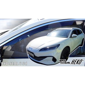 Heko - Ανεμοθραύστες για Byd Seal 6 5 Doors 2024+ Ζευγάρι Απο Εύκαμπτο Φιμέ Πλαστικό - 2 τεμ. (ΑΝΕΜ.11316-1)