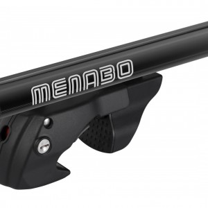 MENABO ΜΠΑΡΕΣ ΟΡΟΦΗΣ ΑΛΟΥΜΙΝΙΟΥ SHERMAN BLACK 120 cm ΣΕ ΜΑΥΡΟ ΧΡΩΜΑ ΓΙΑ RAM 1000 4 doors 2018> ΜΕ RAISED RAILS (Παράλληλες Μπάρες με Κενό) - 2 ΤΕΜ. (12280/MB)