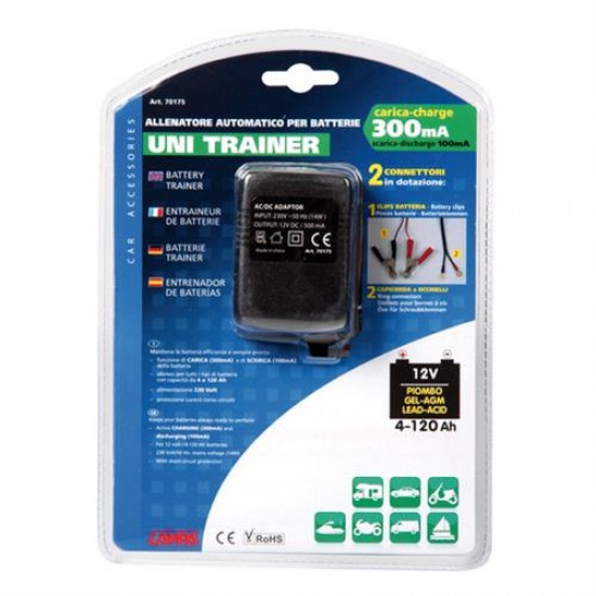 AMC-7017.5-LM - Φορτιστής Μπαταρίας 12V 300mA Uni Trainer Φορτιστής Μπαταρίας 12V 300mA Uni Trainer