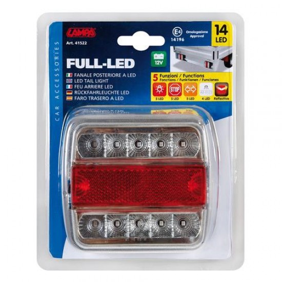 AMC-L4152.2 - Φανάρι Τρέιλερ Πίσω με 14LED 12V 1τεμ. Φανάρι Τρέιλερ Πίσω με 14LED 12V 1τεμ.