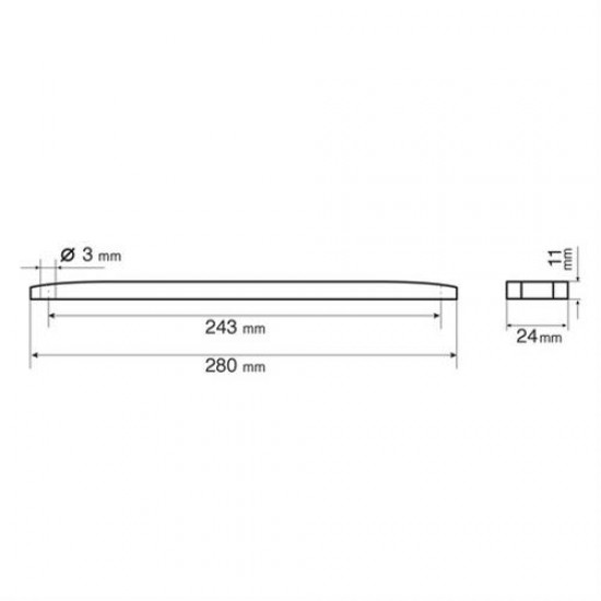 AMC-L9837.8 - Φως Θέσεως 24V 12LED 28cm Κόκκινο Αδιάβροχο Φως Θέσεως 24V 12LED 28cm Κόκκινο Αδιάβροχο