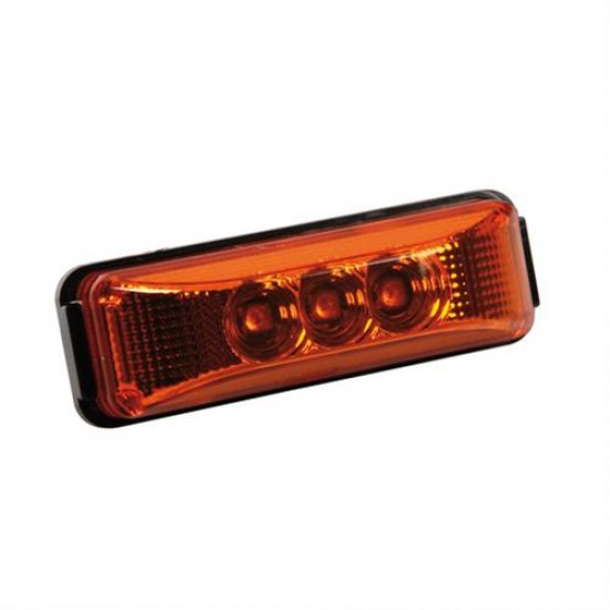 AMC-L9887.6 - Φως Φορτηγού 24V 3LED Πορτοκαλί 103x35mm Φως Φορτηγού 24V 3LED Πορτοκαλί 103x35mm