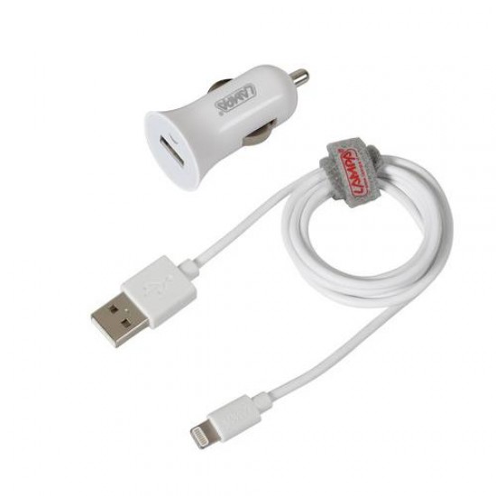 AMC-L3893.7/T - Καλώδιο Φορτισης / Συγχρονισμού USB για Apple 100cm 8pin με αντάπτορα USB αναπτήρα Καλώδιο Φορτισης / Συγχρονισμού USB για Apple 100cm 8pin με αντάπτορα USB αναπτήρα