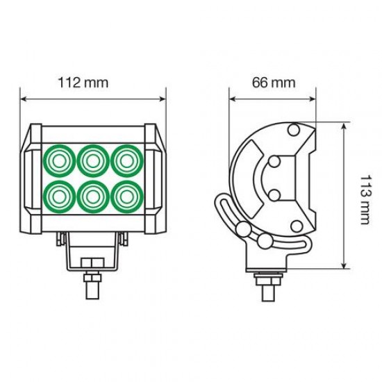 AMC-L7231.6 - ΠΡΟΒΟΛΕΑΣ ΕΡΓΑΣΙΑΣ CREE LED WL-7 10/32V 6LED 18W 1560LM 6.000K ΜΕ ΦΩΣ ΚΑΡΦΙ (112 x 113 x 66 mm)-1ΤΕΜ. ΠΡΟΒΟΛΕΑΣ ΕΡΓΑΣΙΑΣ CREE LED WL-7 10/32V 6LED 18W 1560LM 6.000K ΜΕ ΦΩΣ ΚΑΡΦΙ (112 x 113 x 66 mm)-1ΤΕΜ.