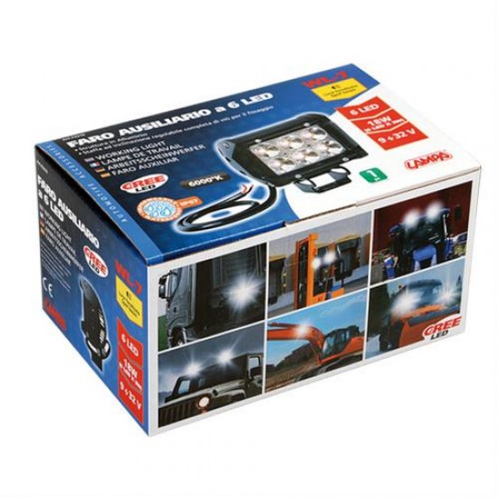 AMC-L7231.6 - ΠΡΟΒΟΛΕΑΣ ΕΡΓΑΣΙΑΣ CREE LED WL-7 10/32V 6LED 18W 1560LM 6.000K ΜΕ ΦΩΣ ΚΑΡΦΙ (112 x 113 x 66 mm)-1ΤΕΜ. ΠΡΟΒΟΛΕΑΣ ΕΡΓΑΣΙΑΣ CREE LED WL-7 10/32V 6LED 18W 1560LM 6.000K ΜΕ ΦΩΣ ΚΑΡΦΙ (112 x 113 x 66 mm)-1ΤΕΜ.