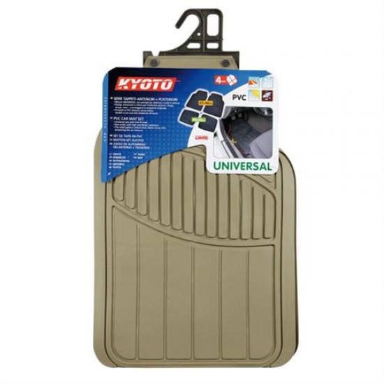 AMC-L2651.5 - Πατάκια KYOTO UNIVERSAL Λάστιχο Μπεζ Πατάκια KYOTO UNIVERSAL Λάστιχο Μπεζ