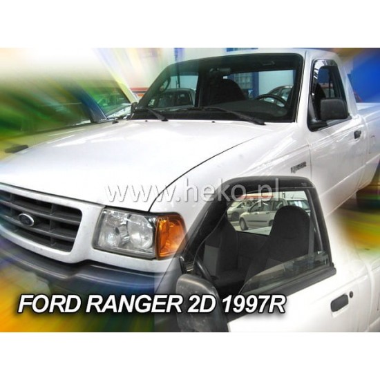 ΑΝΕΜΟΘΡΑΥΣΤΕΣ ΓΙΑ FORD RANGER PICK UP I 2D 1987-1997 / MAZDA B2500 PICKUP 1994-1997  ΖΕΥΓΑΡΙ ΑΠΟ ΕΥΚΑΜΠΤΟ ΦΙΜΕ ΠΛΑΣΤΙΚΟ HEKO - 2 ΤΕΜ.