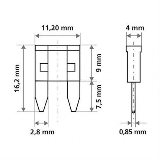 AMC-7019.6-LM - Ασφάλειες Μινι σε Καρτέλα 10τεμ. SMART-LED Ασφάλειες Μινι σε Καρτέλα 10τεμ. SMART-LED