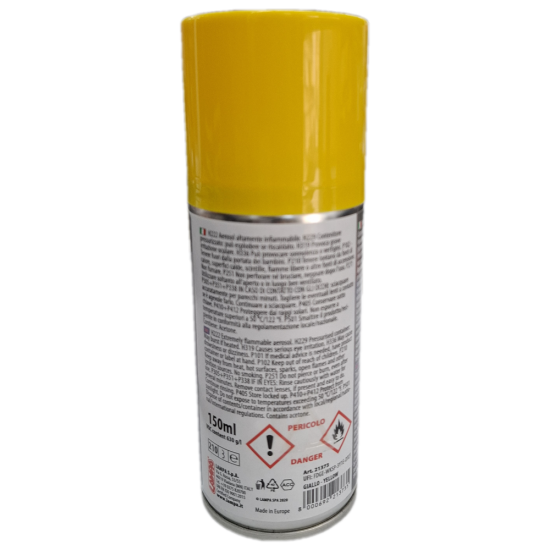 Lampa - Lampa Σπρέι Βαφής Δαγκανών Φρένων Κίτρινο 150ml – Ταχείας Ξήρανσης & Υψηλής Θερμικής Αντοχής (MAX 200°C) - 1 τεμ. (L2137.3)