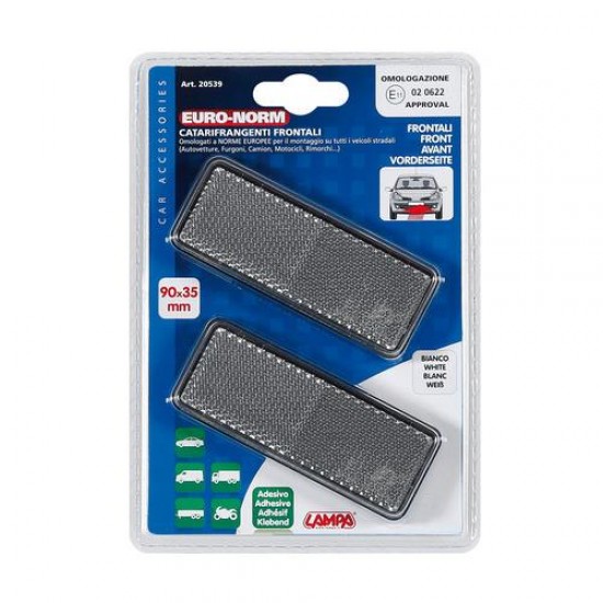 AMC-L2053.9 - ΑΝΤΑΝΑΚΛΑΣΤΙΚΑ ΛΕΥΚΑ EURO-NORM 90x35mm 2ΤΕΜ ΑΝΤΑΝΑΚΛΑΣΤΙΚΑ ΛΕΥΚΑ EURO-NORM 90x35mm 2ΤΕΜ