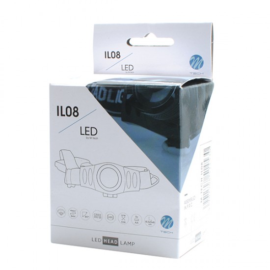 AMC-IL08/MT - ΦΑΚΟΣ ΚΕΦΑΛΗΣ ΕΡΓΑΣΙΑΣ 150 lm 1 CREE LED ΛΕΥΚΟΥ ΦΩΤΙΣΜΟΥ ΚΑΙ ΜΕ 3 ΛΕΙΤΟΥΡΓΙΕΣ (50 x 40 x 75 mm) M-TECH ΦΑΚΟΣ ΚΕΦΑΛΗΣ ΕΡΓΑΣΙΑΣ 150 lm 1 CREE LED ΛΕΥΚΟΥ ΦΩΤΙΣΜΟΥ ΚΑΙ ΜΕ 3 ΛΕΙΤΟΥΡΓΙΕΣ (50 x 40 x 75 mm) M-TECH