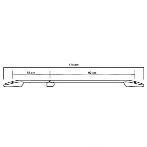 ΜΠΑΡΕΣ ΟΡΟΦΗΣ ΓΙΑ FIAT DOBLO 2010-2022 / OPEL COMBO 2010-2018 ΠΑΡΑΛΛΗΛΕΣ ΑΛΟΥΜΙΝΙΟΥ L1 ΑΣΗΜΙ