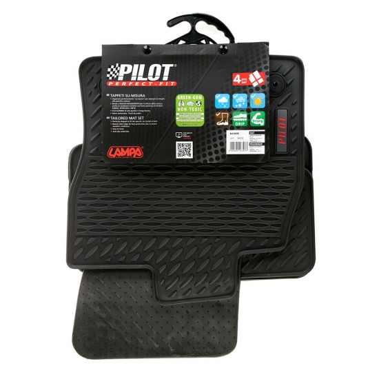 ΜΑΡΚΕ ΠΑΤΑΚΙΑ ΣΕ ΣΚΑΦΗ ΛΑΣΤΙΧΟ ΓΙΑ SEAT LEON 5D / SC / ST / X-PERIENCE 01/2013-05/2020 / GOLF 7+8 01/2020+ PILOT ECO GOMMA STYLE Β (ΜΕ ΚΟΥΜΠΩΜΑΤΑ) LAMPA - 4 ΤΕΜ.