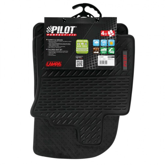 ΜΑΡΚΕ ΠΑΤΑΚΙΑ ΣΕ ΣΚΑΦΗ ΛΑΣΤΙΧΟ ΓΙΑ RENAULT CLIO III 3/5/SW 10/2005+ PILOT ECO GOMMA STYLE B (ΜΕ ΚΟΥΜΠΩΜΑΤΑ) LAMPA - 4 ΤΕΜ.