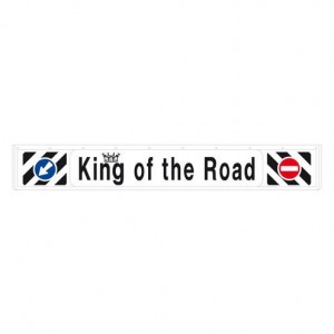 ΛΑΣΠΩΤΗΡΑΣ ΦΟΡΤΗΓΟΥ 3D KING OF THE ROAD ΛΕΥΚΟΣ 240x35cm ΜΕ ΕΝΔΕΙΞΗ ΠΡΟΣΠΕΡΑΣΗΣ 1ΤΕΜ.