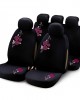 ΚΑΛΥΜΜΑΤΑ ΚΑΘΙΣΜΑΤΩΝ ΣΕΤ MY FLOWER SWIVEL PINK BOTTARI - ΣΕΤ 9 ΤΕΜ.