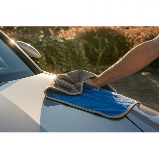 Lampa Πανάκι καθαρισμού Microfibre (Μικροΐνες) Διπλής Όψης Premium (50x70 cm) - Γκρι / Μπλέ 1Τεμ. (L3718.3)