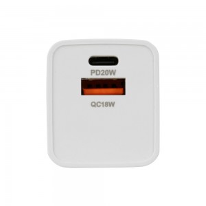 ΦΟΡΤΙΣΤΗΣ ME OIKIAKH ΠΡΙΖΑ 220/240V 20W  ΜΕ 2 ΘΥΡΕΣ USB (A+C) LAMPA - 1 ΤΕΜ.