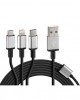AMC-L3884.7/T - ΚΑΛΩΔΙΟ USB ΦΟΡΤΙΣΗΣ CERBERO 100 cm (3 ΑΝΤΑΠΤΟΡΕΣ TYPE C/APPLE/MICRO USB - 8 PIN) SILVER LINE ΚΑΛΩΔΙΟ USB ΦΟΡΤΙΣΗΣ CERBERO 100 cm (3 ΑΝΤΑΠΤΟΡΕΣ TYPE C/APPLE/MICRO USB - 8 PIN) SILVER LINE