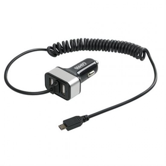 AMC-L3887.4/T - ΑΝΤΑΠΤΟΡΑΣ ΑΝΑΠΤΗΡΑ 12/24V ΜΕ 2 USB ΚΑΙ ΚΑΛΩΔΙΟ ΦΟΡΤΙΣΗΣ MICRO USB ΑΝΤΑΠΤΟΡΑΣ ΑΝΑΠΤΗΡΑ 12/24V ΜΕ 2 USB ΚΑΙ ΚΑΛΩΔΙΟ ΦΟΡΤΙΣΗΣ MICRO USB