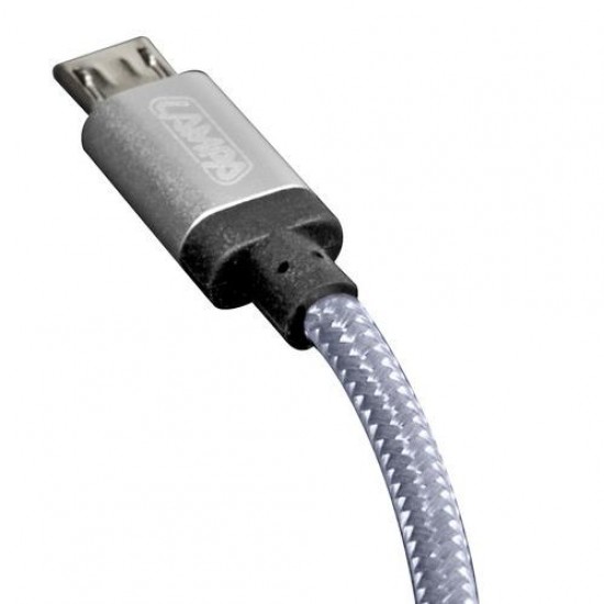 AMC-L3888.6/T - ΚΑΛΩΔΙΟ ΦΟΡΤΙΣΗΣ ΚΑΙ ΣΥΓΧΡΟΝΙΣΜΟΥ MICRO USB SUPER RESISTANT 100cm SILVER LINE ΚΑΛΩΔΙΟ ΦΟΡΤΙΣΗΣ ΚΑΙ ΣΥΓΧΡΟΝΙΣΜΟΥ MICRO USB SUPER RESISTANT 100cm SILVER LINE