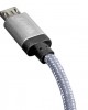 AMC-L3888.6/T - ΚΑΛΩΔΙΟ ΦΟΡΤΙΣΗΣ ΚΑΙ ΣΥΓΧΡΟΝΙΣΜΟΥ MICRO USB SUPER RESISTANT 100cm SILVER LINE ΚΑΛΩΔΙΟ ΦΟΡΤΙΣΗΣ ΚΑΙ ΣΥΓΧΡΟΝΙΣΜΟΥ MICRO USB SUPER RESISTANT 100cm SILVER LINE