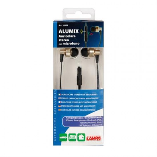 AMC-L3890.4/T - Ακουστικά με Μικρόφωνο ALUMIX 120cm Ακουστικά με Μικρόφωνο ALUMIX 120cm