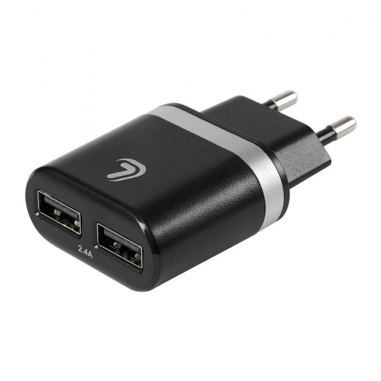 Φορτιστής Πρίζας 220V σε 2 USB 5V/1A