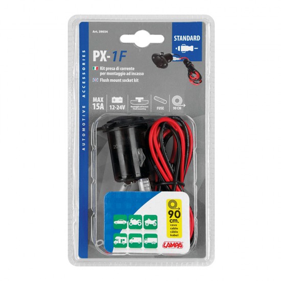 AMC-L3903.4/T - ΠΡΙΖΑ ΑΝΑΠΤΗΡΑ ΓΙΑ ΠΑΝΕΛ ΣΤΕΓΑΝΗ ΜΕ ΑΣΦΑΛΕΙΑ ΚΑΙ 90cm ΚΑΛΩΔΙΟ 12/24V ΠΡΙΖΑ ΑΝΑΠΤΗΡΑ ΓΙΑ ΠΑΝΕΛ ΣΤΕΓΑΝΗ ΜΕ ΑΣΦΑΛΕΙΑ ΚΑΙ 90cm ΚΑΛΩΔΙΟ 12/24V