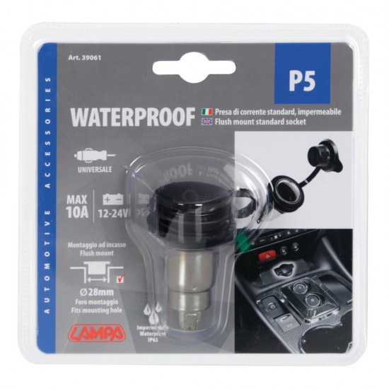 AMC-L3906.1 - ΠΡΙΖΑ ΑΝΑΠΤΗΡΑ ΑΔΙΑΒΡΟΧΗ ΜΕ ΚΑΠΑΚΙ 12/24V 10A ΠΡΙΖΑ ΑΝΑΠΤΗΡΑ ΑΔΙΑΒΡΟΧΗ ΜΕ ΚΑΠΑΚΙ 12/24V 10A